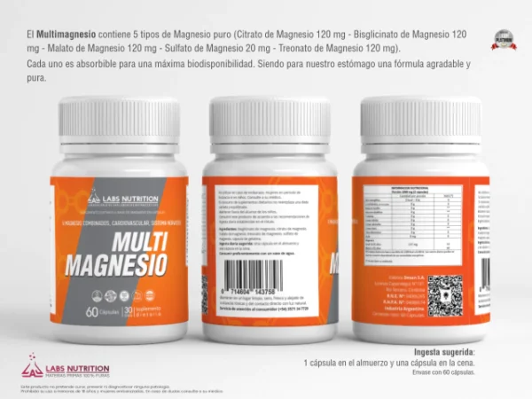 Multi Magnesio - 60 Capsulas - Imagen 3