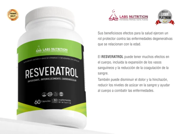 Resveratrol - 60 Capsulas - Imagen 2