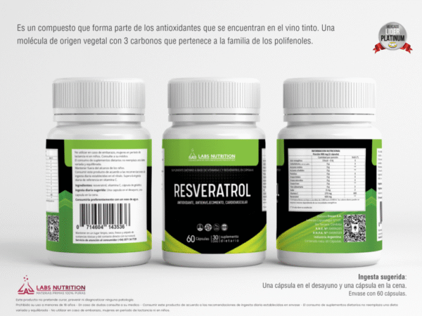 Resveratrol - 60 Capsulas - Imagen 3